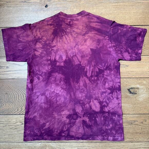 Vintage The Mountain Native American Print T Shirt Red Orange Tie Dye Western - Picture 2 of 5